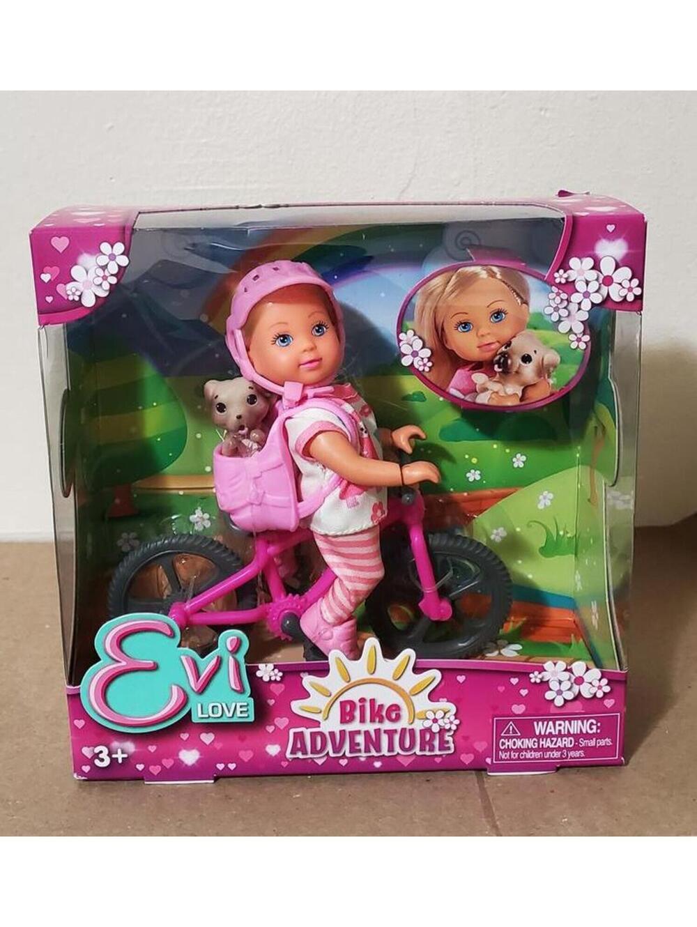 Simba Evi Love Bike Adventure Doll Playset with Puppy & Bicycle New in Box